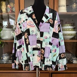 Vintage 90’s Coquette Brenda Goode Petites Floral Button-down Jacket
